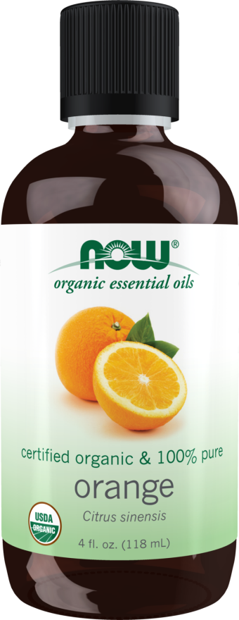 Now ORGANIC ORANGE OIL 4 OZ