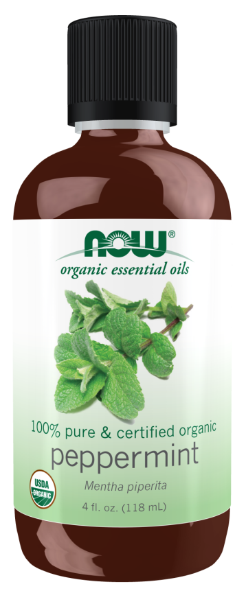 Now ORGANIC PEPPERMINT OIL 4 OZ