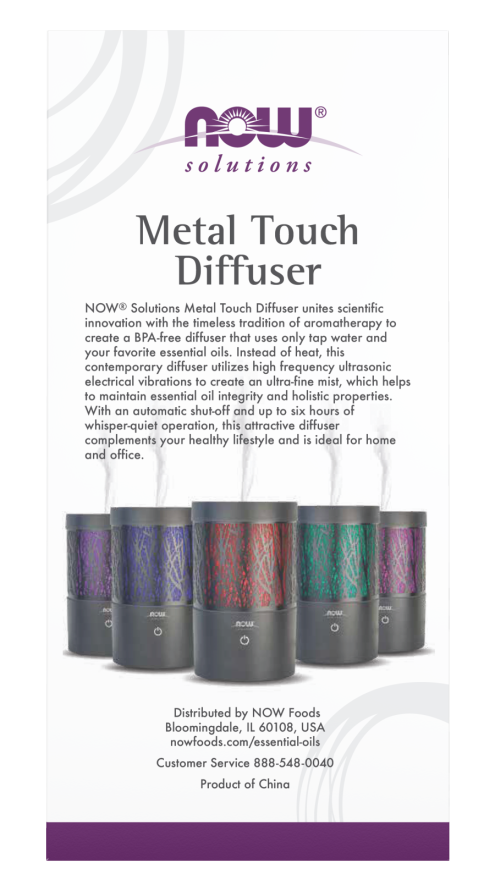 Now ULTRASONIC STAINLESS STEEL TOUCH DIFFUSER