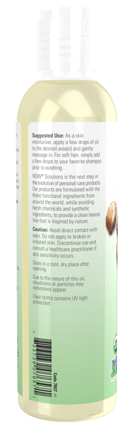 Now ORGANIC CASTOR OIL 8 OZ