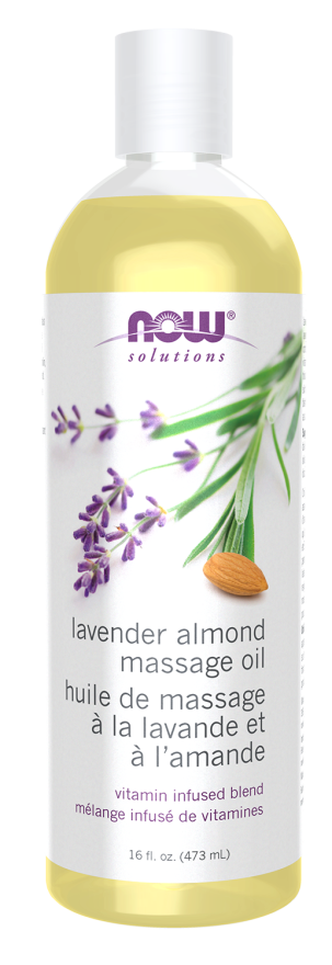 Now LAVENDER ALMOND MASSAGE OIL 16 FL OZ