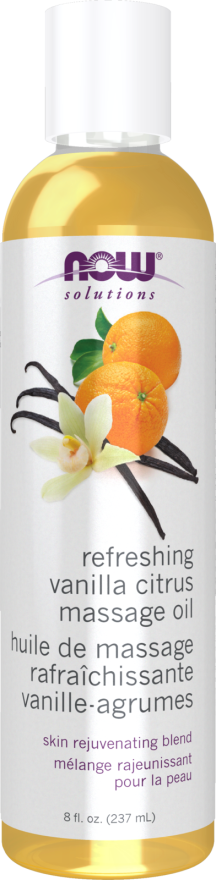 Now VANILLA CITRUS MASSAGE OIL 8 OZ