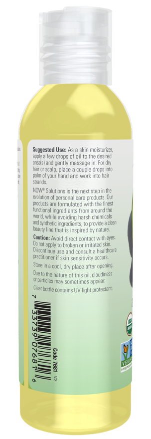 Now ORGANIC AVOCADO OIL 4 OZ