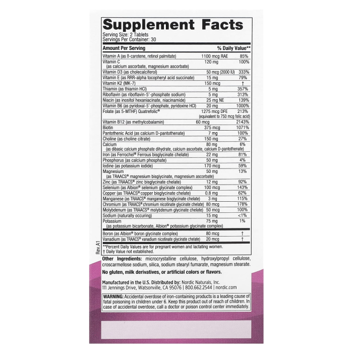 Nordic Naturals Prenatal Multivitamin