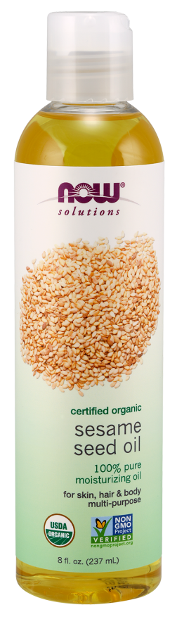 Now ORGANIC SESAME SEED OIL 8 OZ