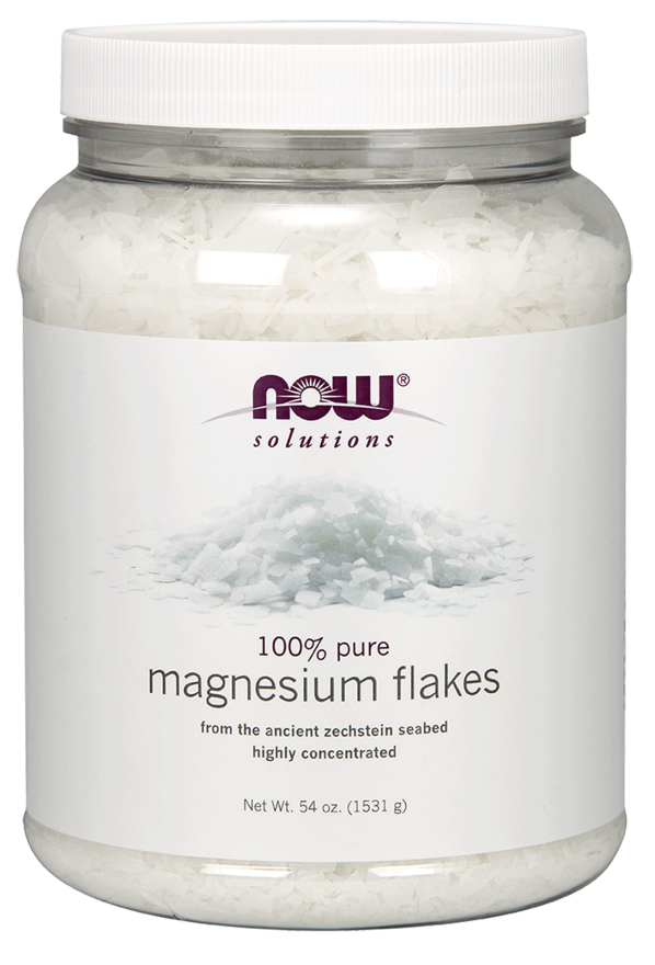 Now MAGNESIUM FLAKES 54 OZ
