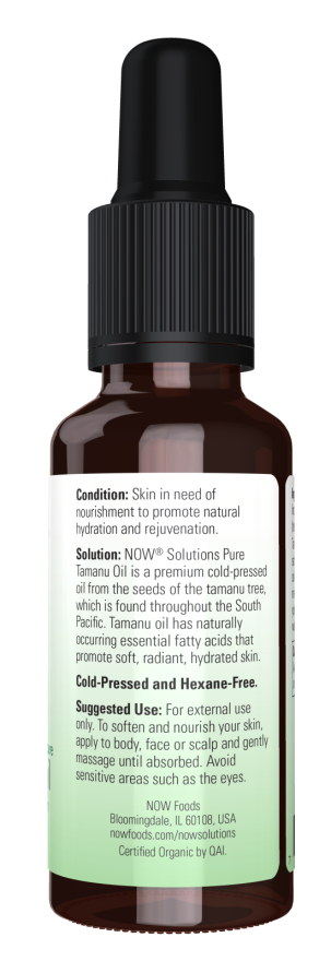 Now ORGANIC TAMANU OIL 1 FL OZ