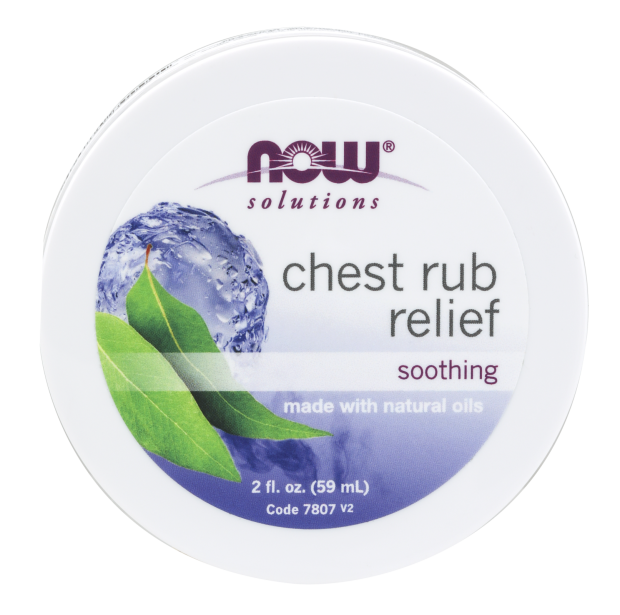 Now CHEST RUB RELIEF 2 FL OZ.