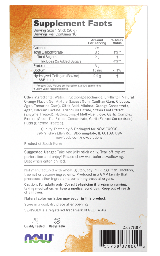 Now COLLAGEN JELLY BEAUTY COMPLEX- SWEET ORANGE (10 STICKS/BOX)