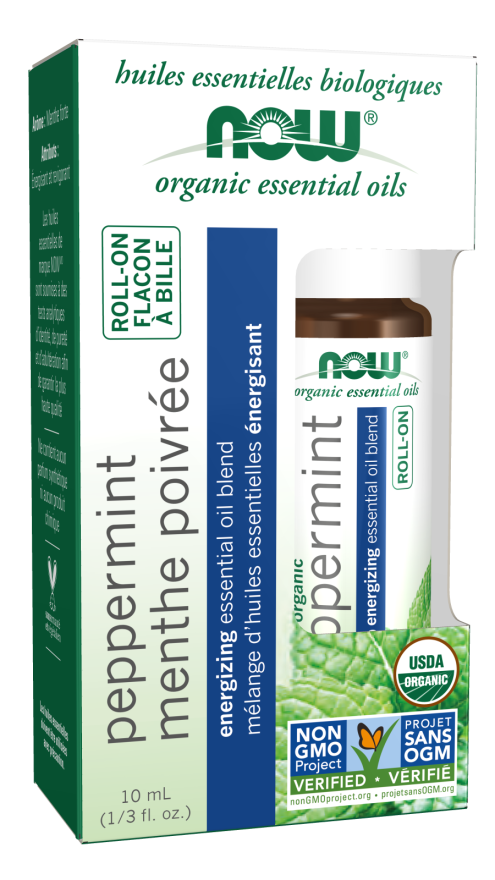 Now ORGANIC PEPPERMINT EO ROLL-ON 10 ML