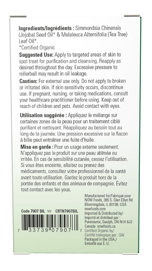 Now ORGANIC TEA TREE EO ROLL-ON 10 ML