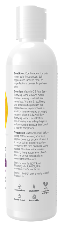 Now VIT C & ACAI TONER 8 OZ