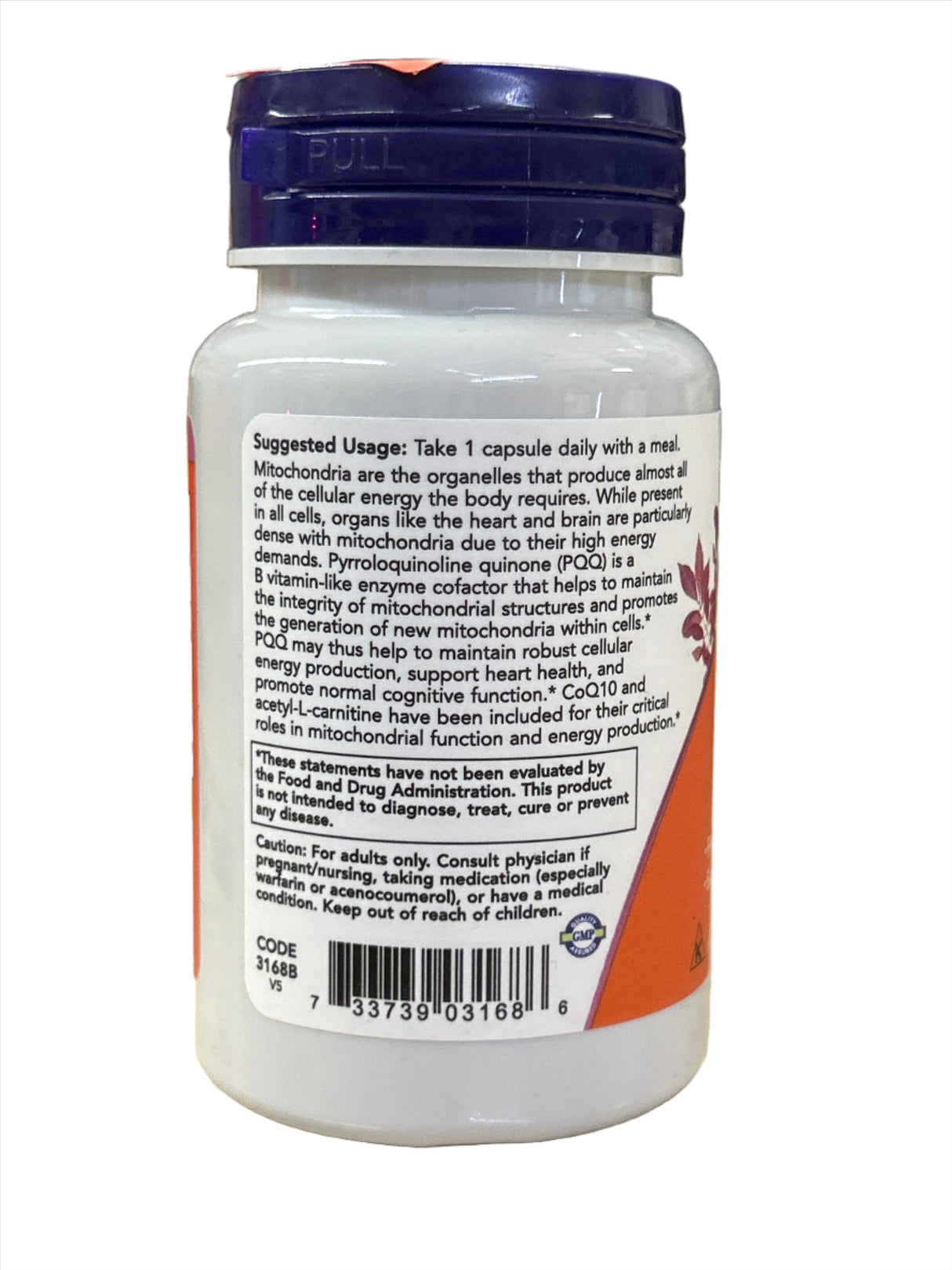 Now PQQ Energy 30 Veg Capsules