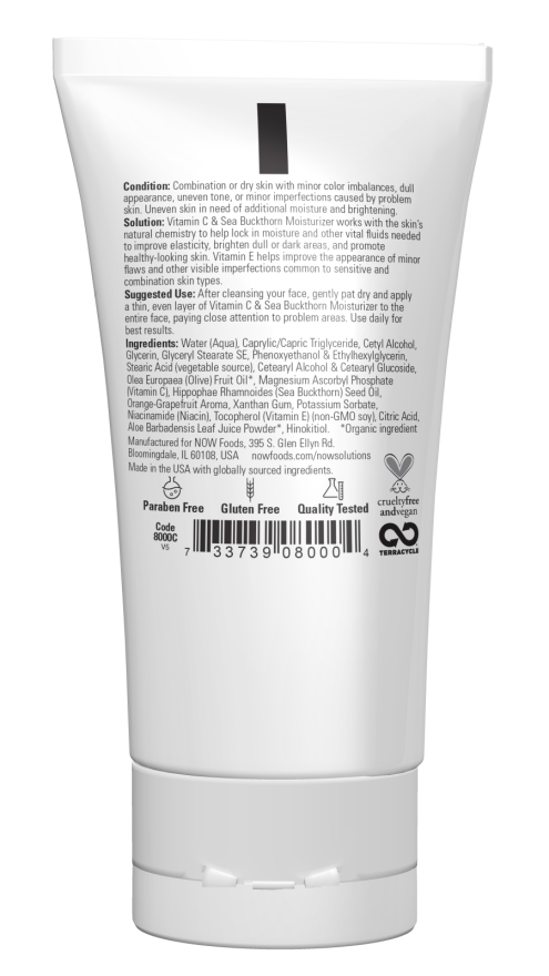 Now VIT C & SEA BUCKTHORN MOISTURIZER 2 OZ
