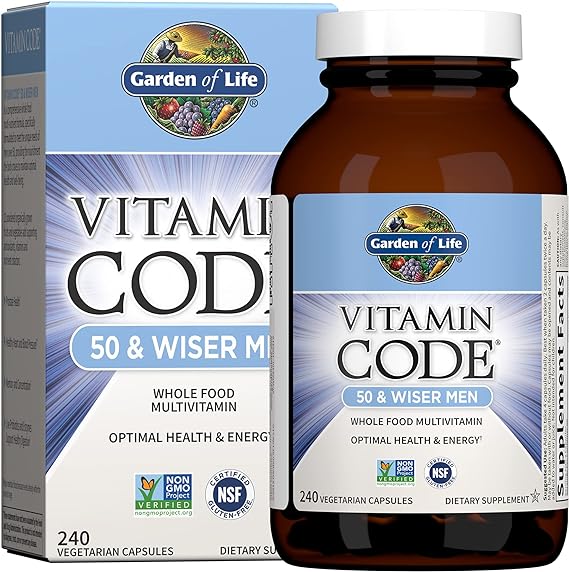 Garden of Life Vitamin Code 50 and Wiser Men 240ct CAPSULES