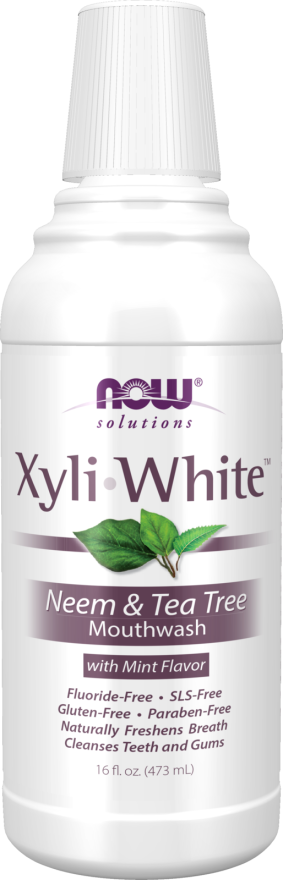 Now XYLIWHITE NEEM & TEA TREE MOUTHWASH 16 FL OZ