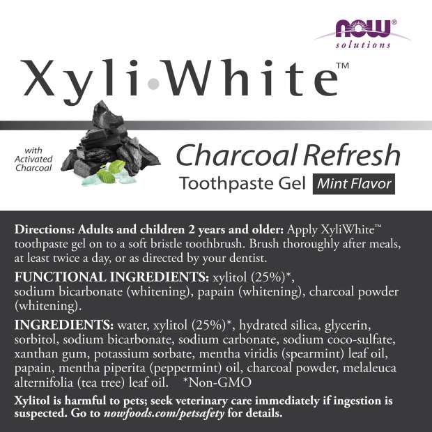 Now XYLIWHITE CHARCOAL REFRESH TOOTHPASTE 6.4 OZ