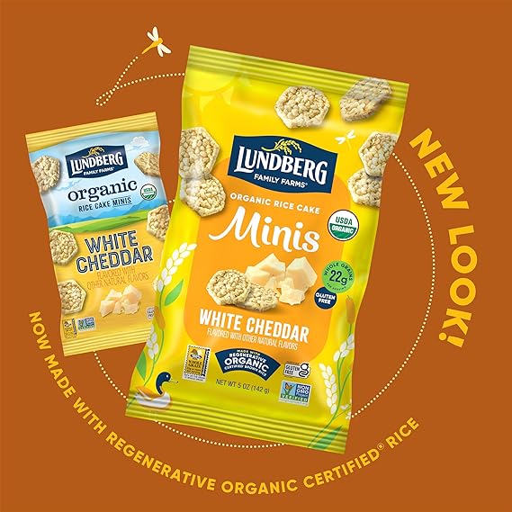 LUNDBERG FAMILY FARMS White Cheddar Mini Rice Cakes 6/5 OZ