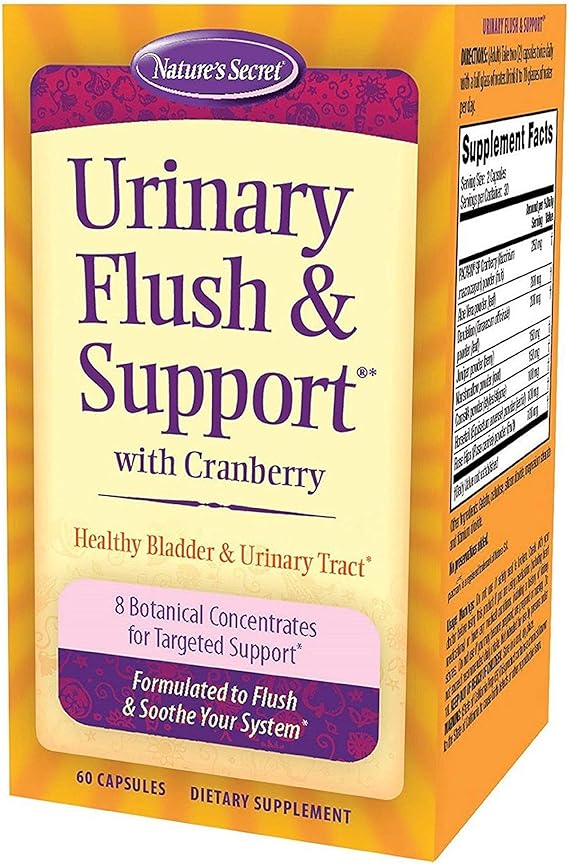 Nature's Secret URINARY FLUSH & SUPPORT WITH CRANBERRY