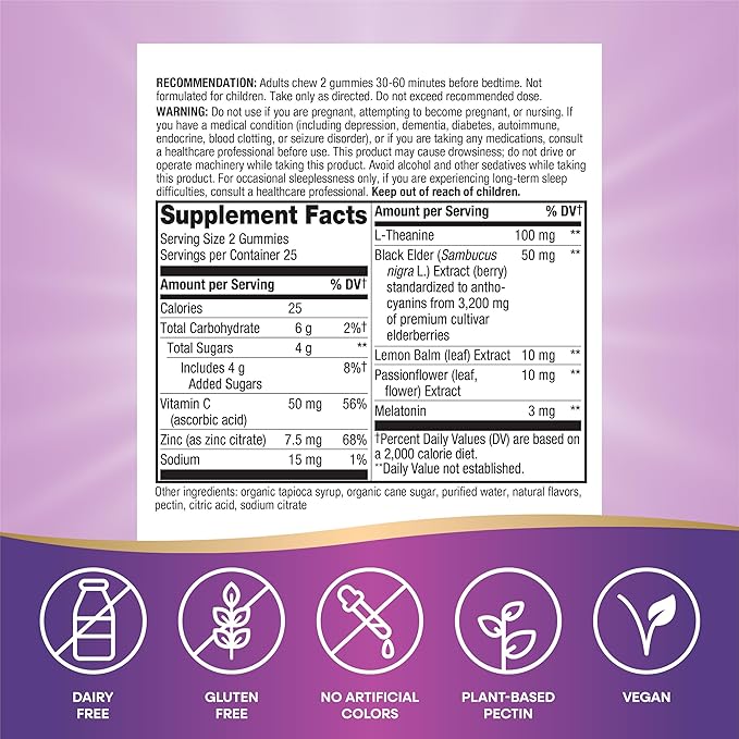 Nature's Way Sambucus™ Sleep + Immune 50 Gummies