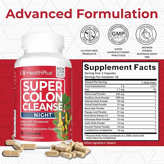 HealthPlus SUPER COLON CLEANSE NIGHT