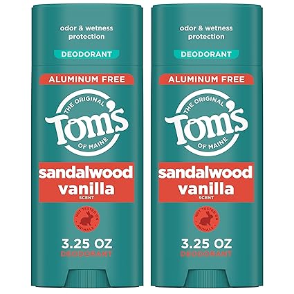 TOM'S OF MAINE DEODORANT SANDALWOOD VANILLA 3.25OZ