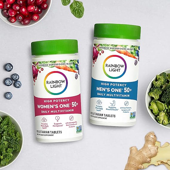 Rainbow Light HIGH POTENCY MEN’S ONE 50+ DAILY MULTIVITAMIN 60CT