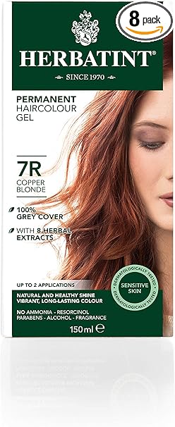 TINTE NATURAL PARA EL CABELLO HERBATINT 7R TINTE PERMANENTE TONO COBRE 4OZ
