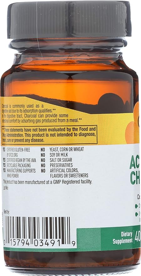 Country Life ACTIVATED CHARCOAL 260MG 40 Capsule