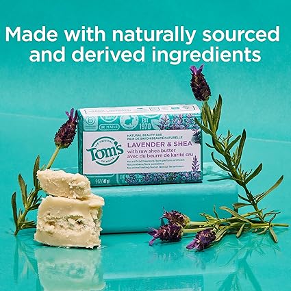 TOM'S OF MAINE BEAUTY BAR LAVENDER & SHEA 5OZ