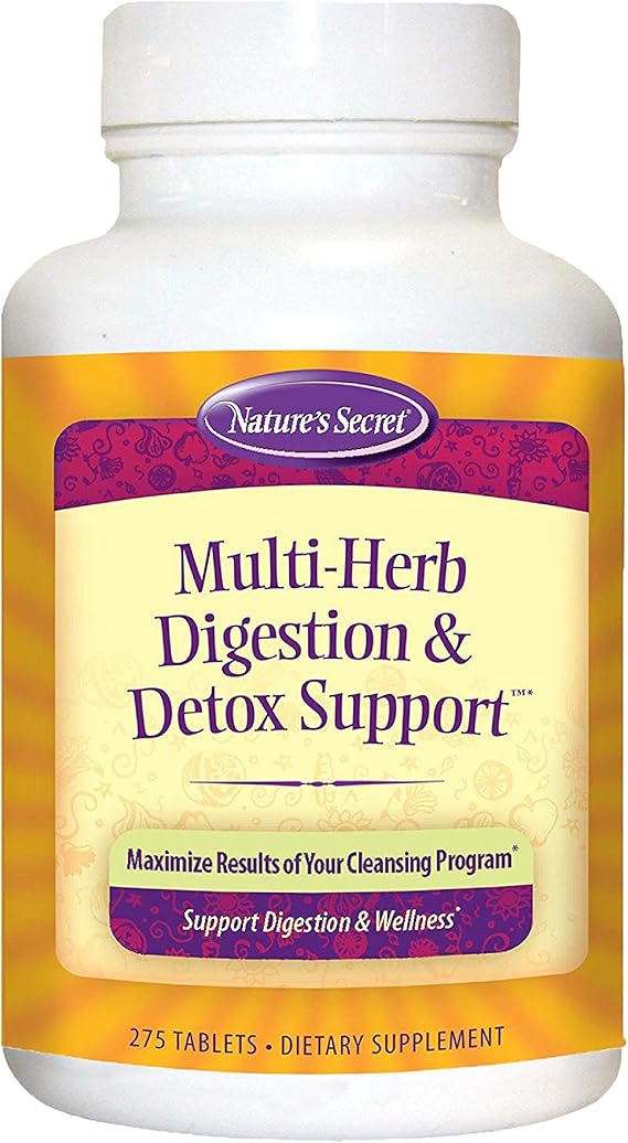NATURES SECRET APOYO MULTIHIERBAS PARA LA DIGESTIÓN Y DESINTOXICACIÓN
