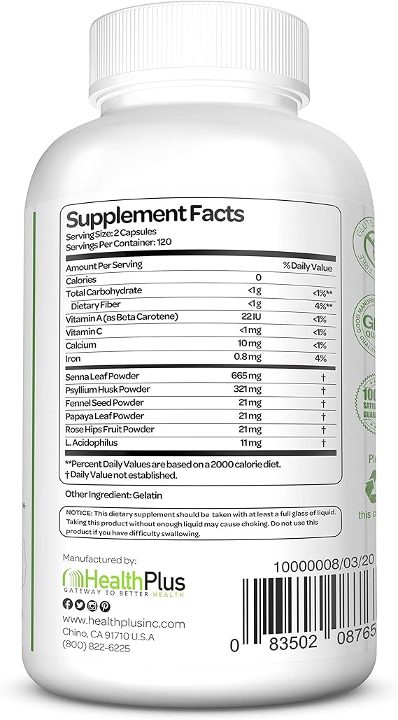 HEALTH PLUS SUPER COLON CLEANSE 240C