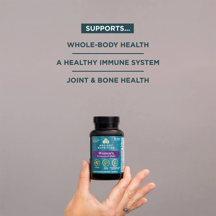 Ancient Nutrition Women's Fermented Multivitamin Vegan 60 Cap