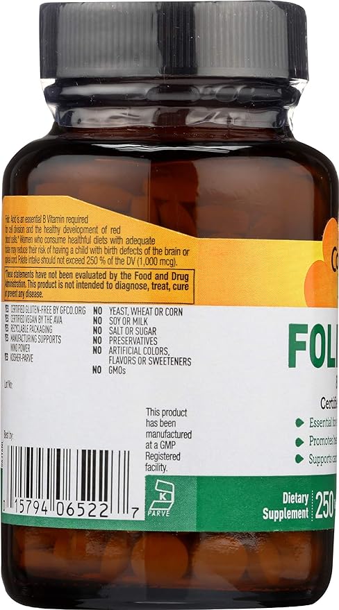 Country Life FOLIC ACID 800MCG 250 Tablet