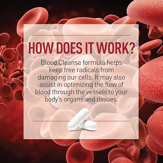 BLOOD CLEANSE HELPS DETOXIFY THE BLOOD PROVIDES ANTIOXIDANT SUPPORT