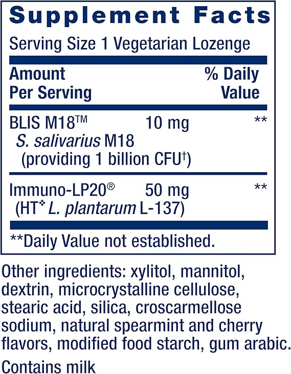 LIFE EXTENSION ORAL HYGIENE 30 VEG. LOZENGES