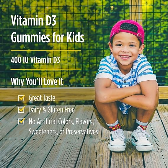 Nordic Naturals Kids Vitamin D3 Gummies Watermelon Flavor