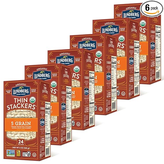 LUNGBERG 5GRAIN THIN STACKERS 6OZ