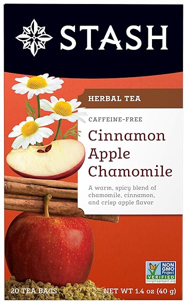 STASH TEA Cinnamon Apple Chamomile Tea Caffeine Free 20 BAG