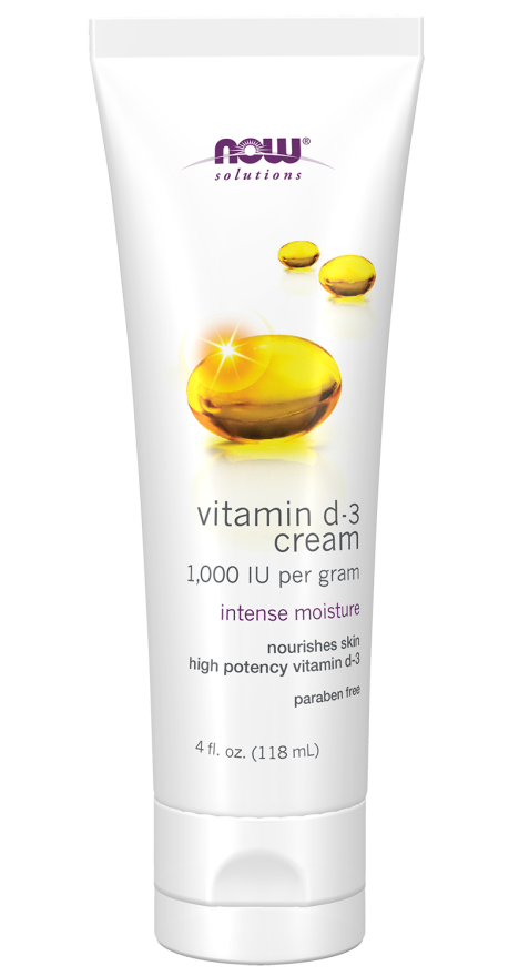 Now VITAMIN D-3 BODY CREAM 4 OZ