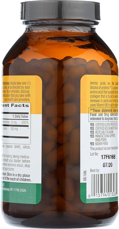 Country Life L-LYSINE 500MG 250 Vegicaps