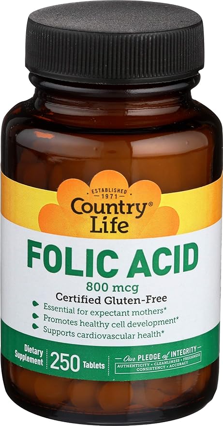 Country Life FOLIC ACID 800MCG 250 Tablet