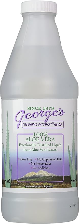 GEORGES 100% VERA ALOE LIQUID FRACTIONALLY DISTILLED DRINK FROM ALOE VERA LEAVES