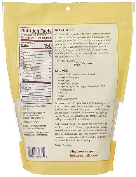 BOB`S RED MILL Rice, Brown 24 OZ