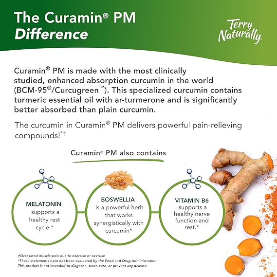 Terry Naturally Curamin PM Nighttime Pain 30 Capsules