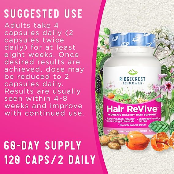 RIDGECREST HERBALS HAIR REVIVE 5 120CAPS
