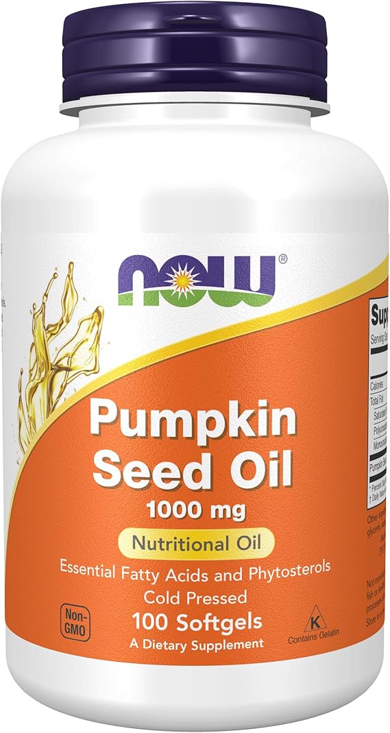 Now PUMPKIN SEED OIL 1000mg 100 SGELS