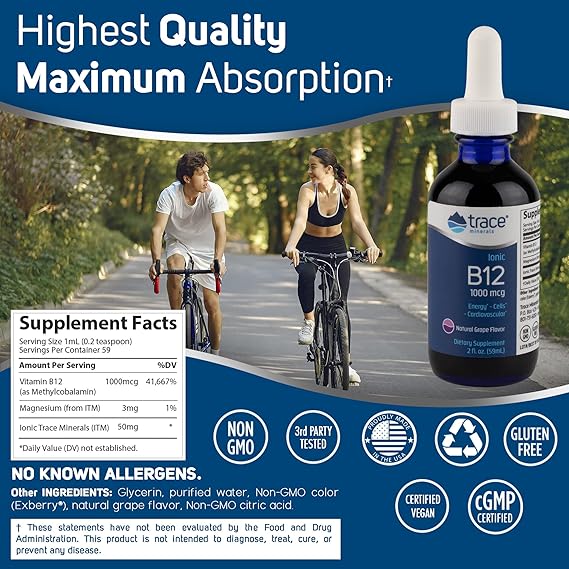 Ionic B12 1000 mcg 2 fl oz