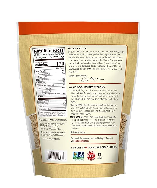 BOB`S RED MILL Sorghum, GF 24 OZ