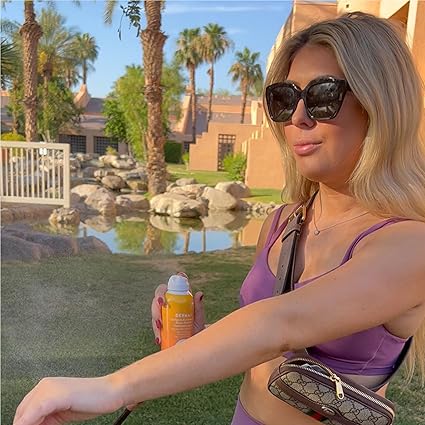 DERMA E All Sport Performance Sheer Mineral Sunscreen Spray SPF 50 – Broad Spectrum Protection for Athletes – Water Resistant Non-Aerosol Spray Sunscreen, 6 Oz